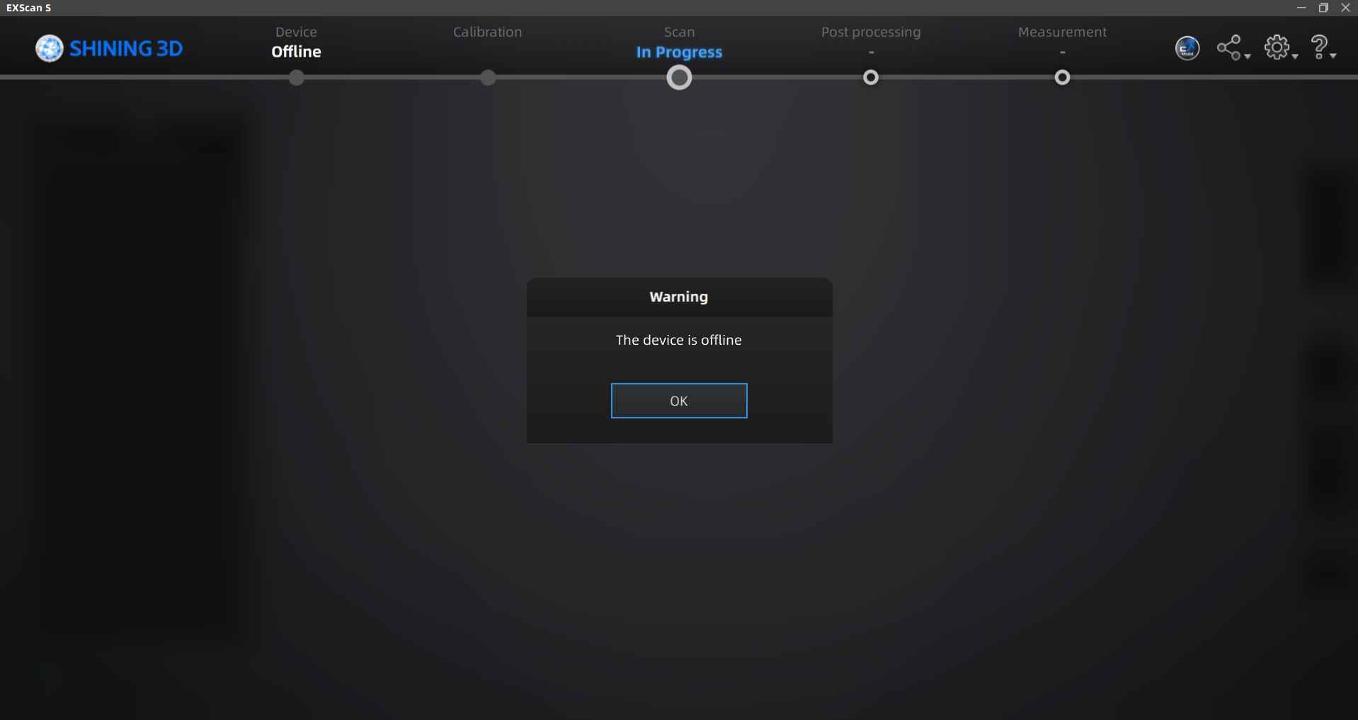 Escaner desconectado
